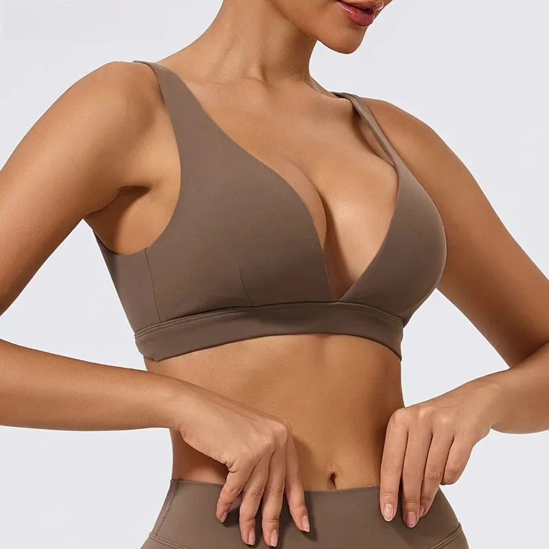 

Push-Up Sports Bra Gym Yoga Top Female Underwear Breathable Comfort Fitness Tops High Impact Running Workout Crop Top