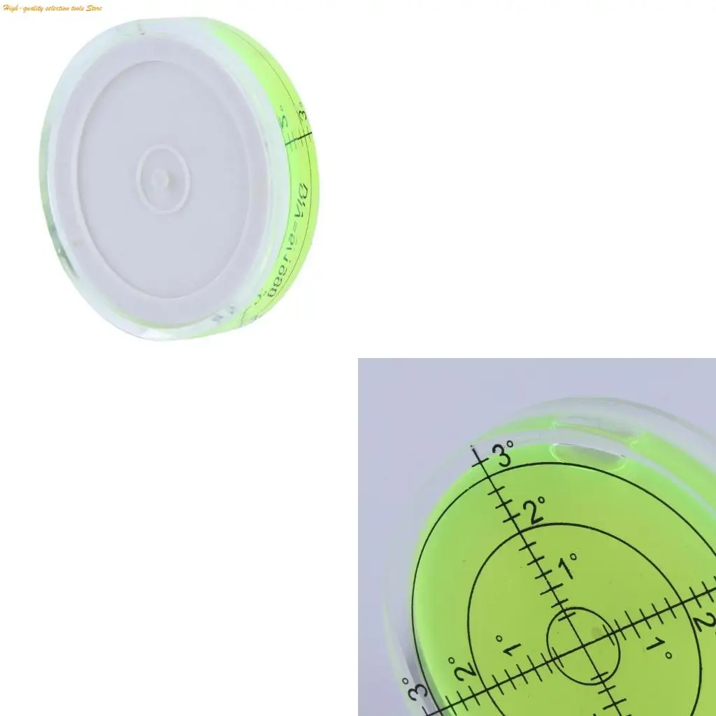 203F 60mmx12mm PMMA Bubble Degree Mark Surface Level Round For Measuring Tool