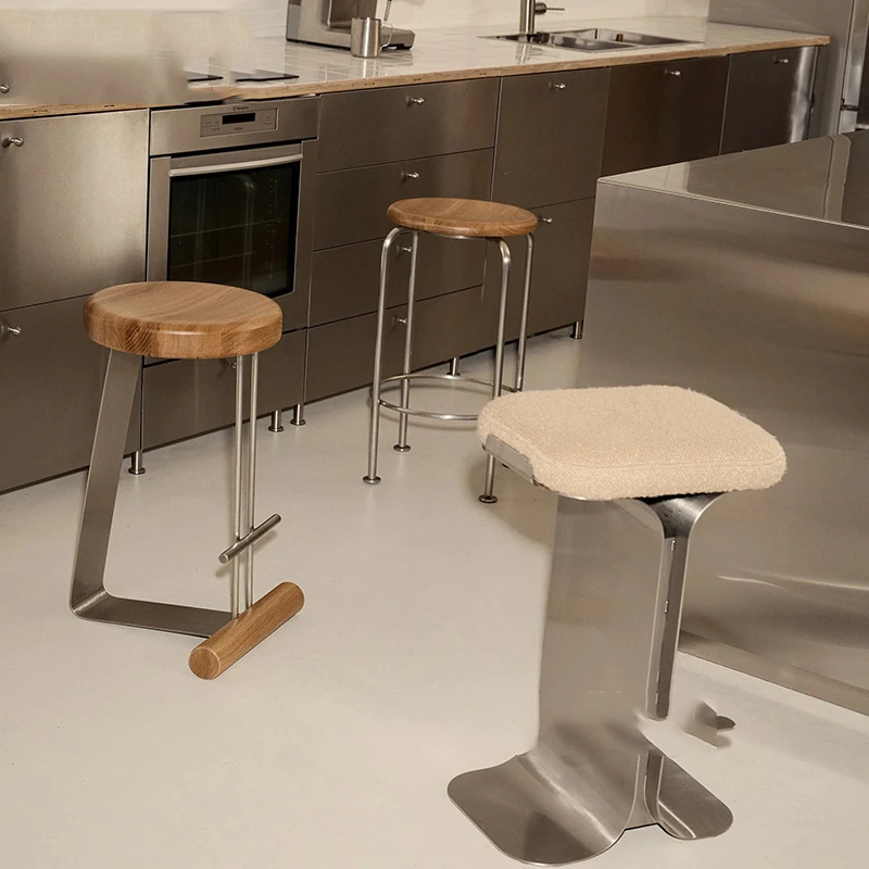 Designer Modern Bar Chairs Minimalist Comfortable Aesthetic Relaxing Bar Stools Nordic Living Room Banqueta Unique Furniture