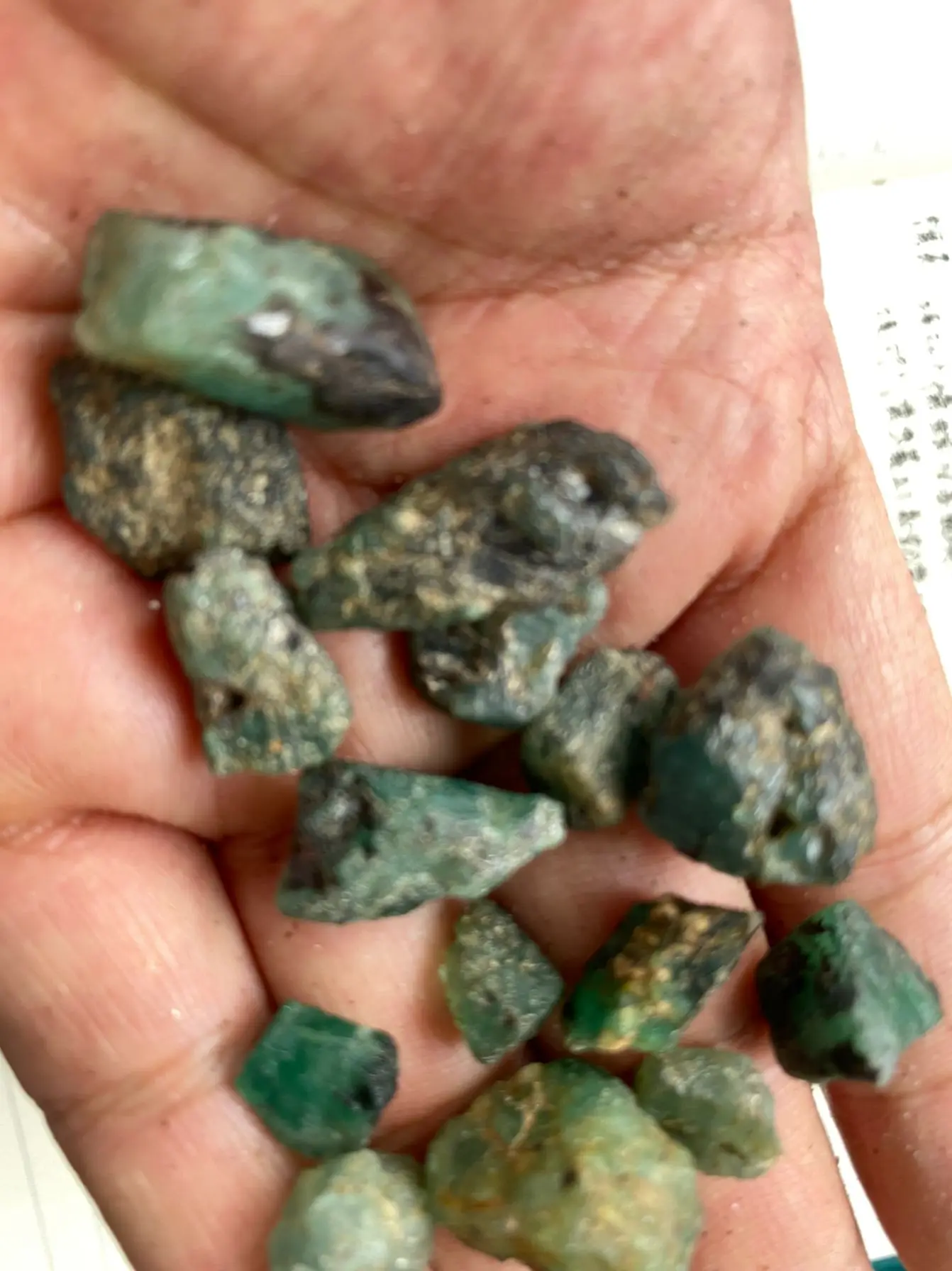 5-10Ct Natural Zambian Uncut Green Emerald UNTREATED Rough Lot Certified