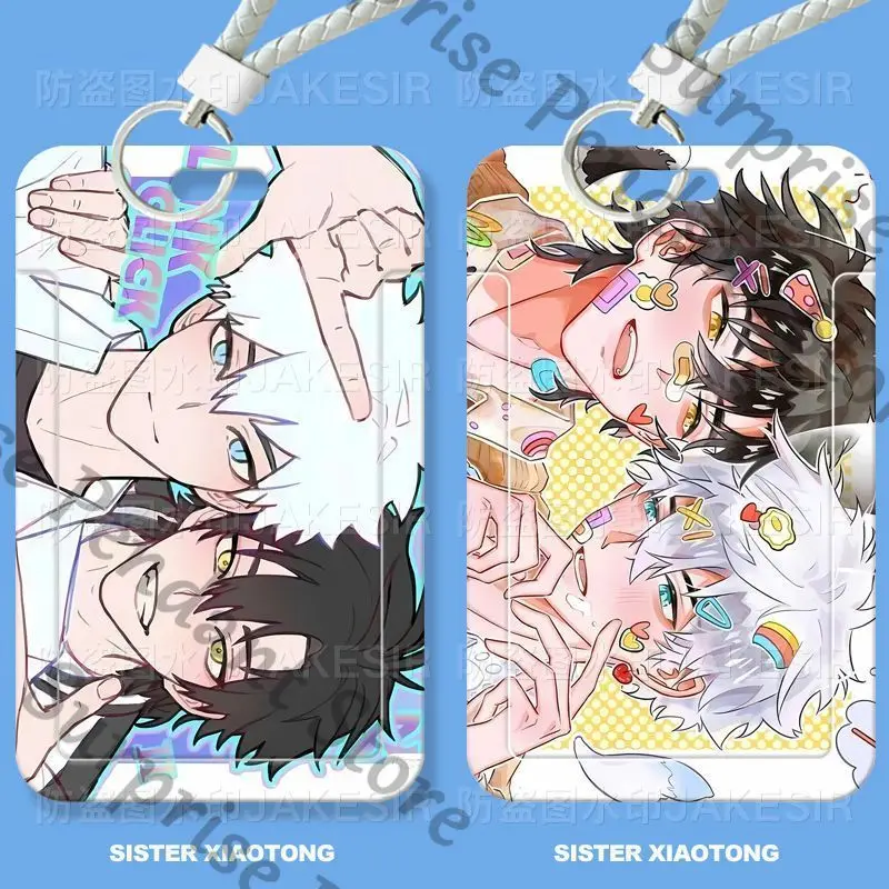 

Link Click Anime ambitus sliding Cover Card sleeve ID Card protective cover Campus card storage High appearance level