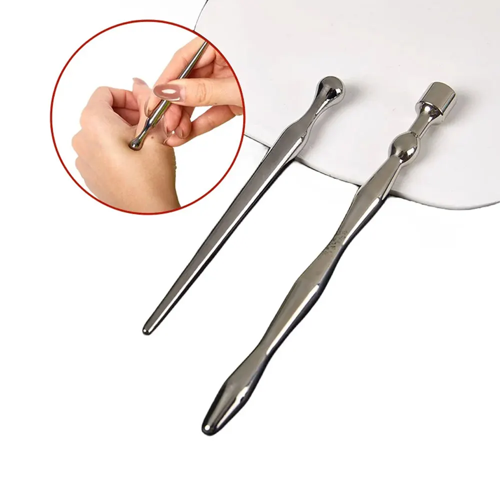 1Pc Stainless Steel Manual Acupuncture Pen Trigger Point Massager Deep Tissue Massage Tool For Body Meridian Pain Relief