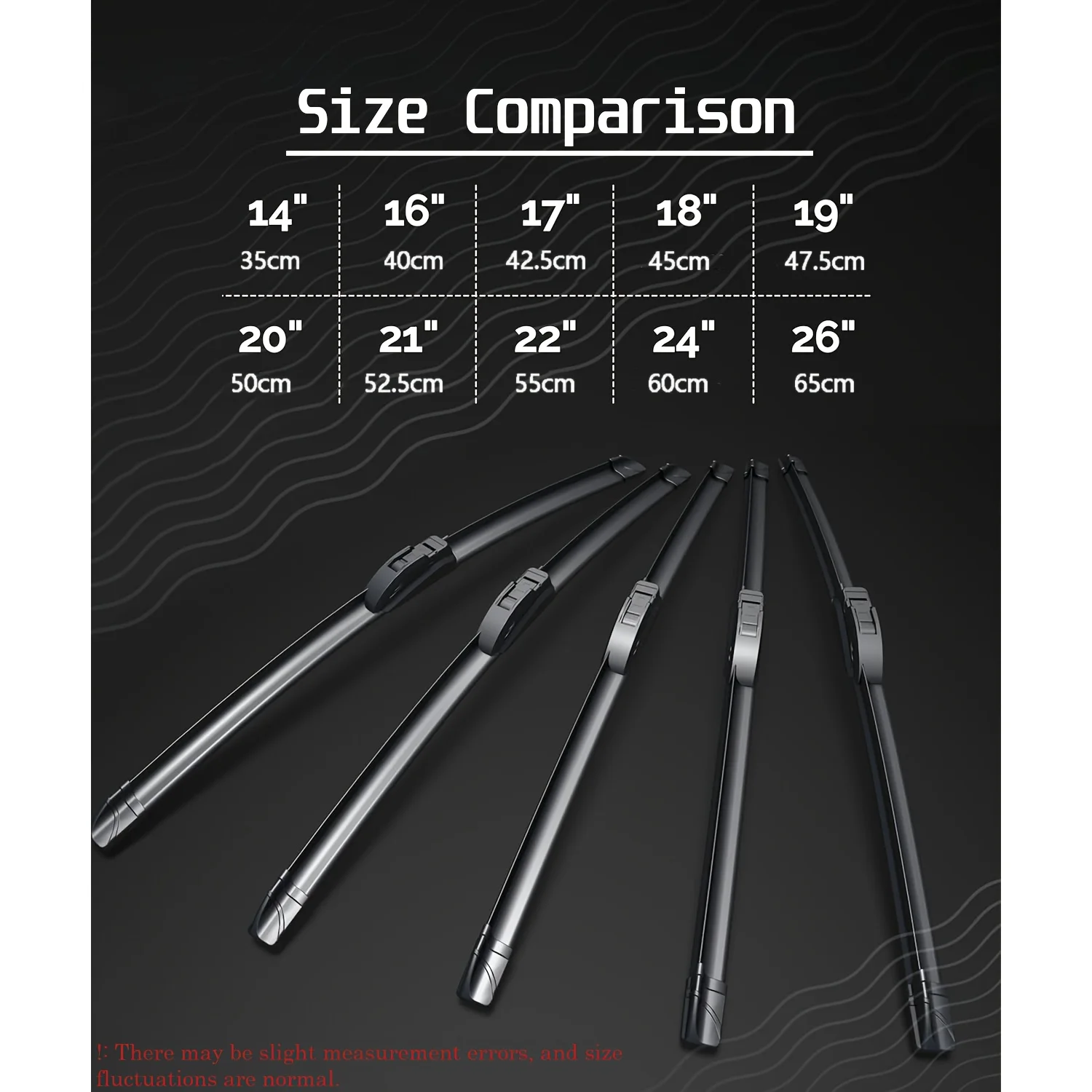 Picture 3: Windshield Wiper Blade Set for Toyota Highlander, for TOYOTA Highlander 2008-2019 Front And Rear Windshield Wiper Kit