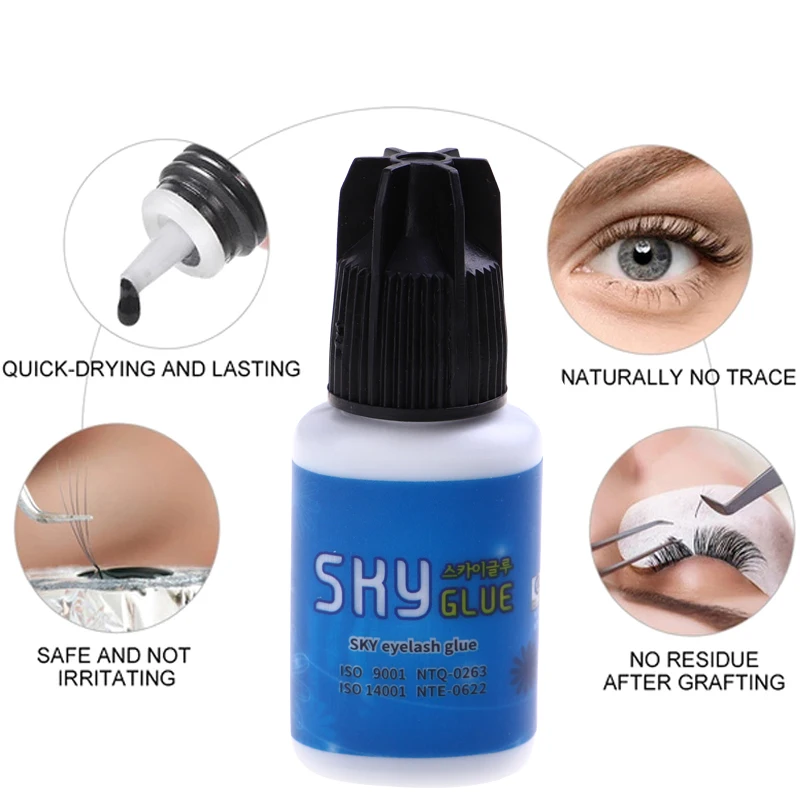 5g Sky S+ Glue 1s Fast Dry Strong False Eyelash Extension Glue Adhesive Glue