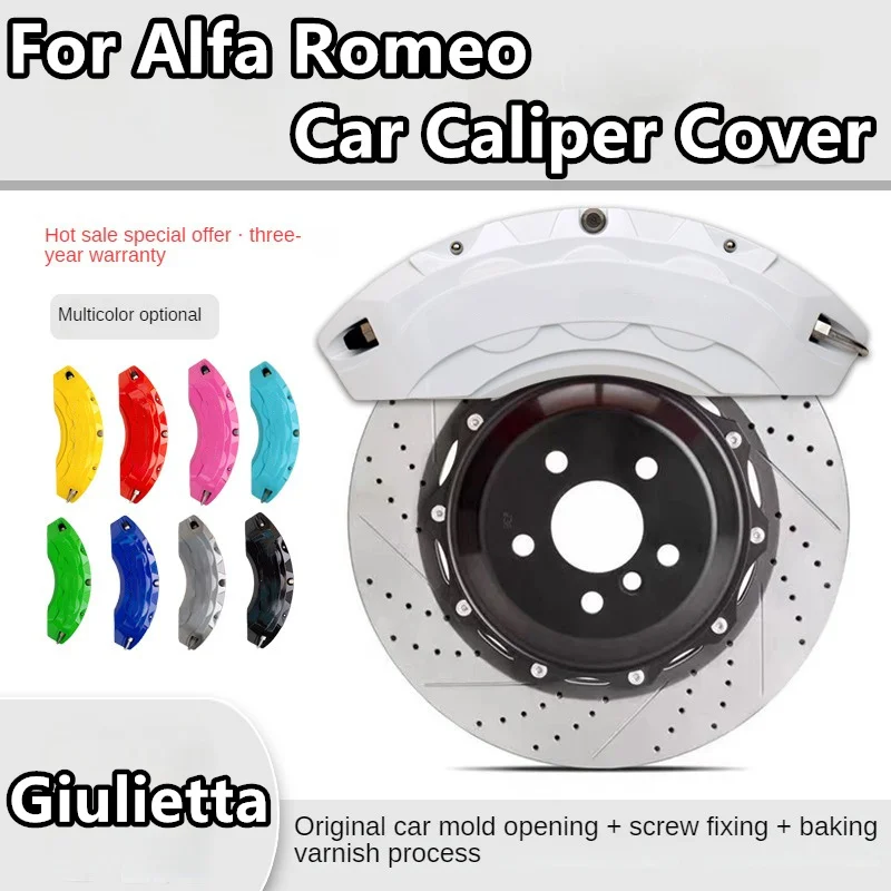 For Alfa Romeo Giulietta Brake Caliper Cover Aluminum Alloy Front Rear Wheel Modification Kit Fit 2011 2014 2015 2016 2019