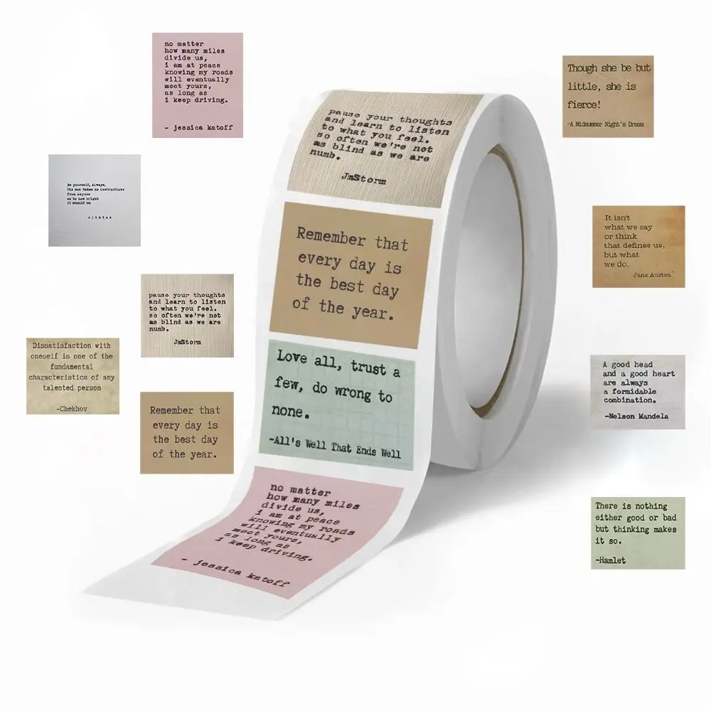 

500 шт., наклейки с изображением Библии, рулон с украшением в виде слова, канцелярские наклейки, книжная наклейка для школьного учителя, детей