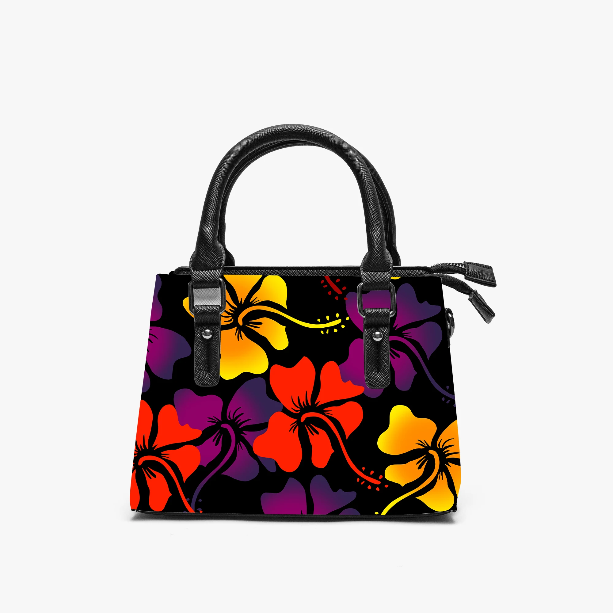 

Tax Included Bohemian-Style Polynesian Handbag, Pu Color-Blocking Large-Capacity Tote Bag, Custom Pattern