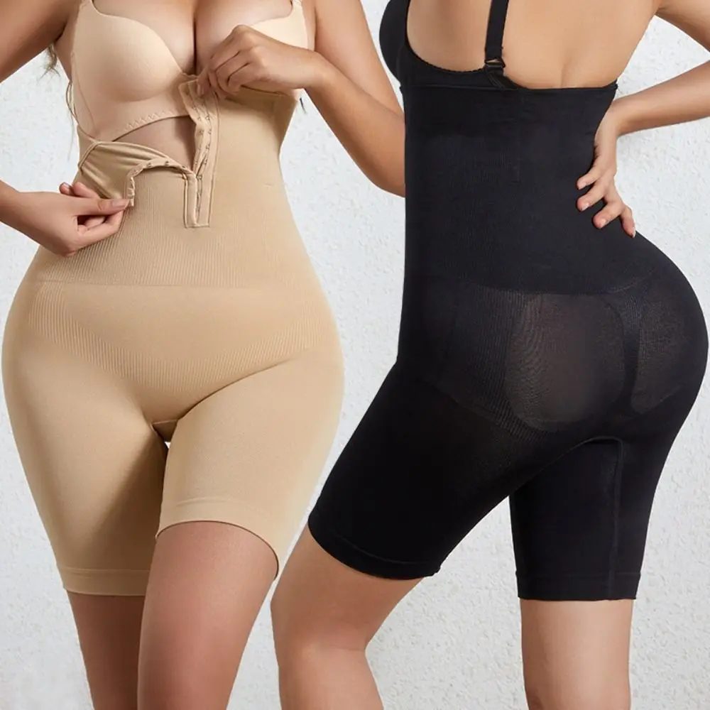 Plus Size Women Tummy Control Slimming Shorts Butt Lifter Shapewear Breasted Seamless Safety Pant Girdle High Waist Panty