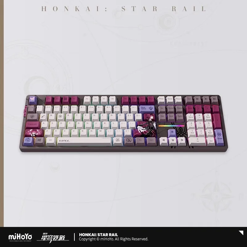 MiHoYo Honkai: Star Rail official Licensed Anime And Game Peripherals Kafka Backlit Mechanical Keyboard DIY Christmas Gifts