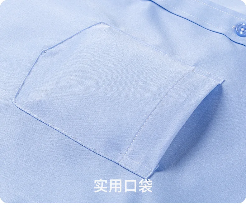 7XL Soft Cozy Anti-Wrinkle Men Shirts Short Sleeves Dress Shirts For Men Slim Fit Camisa Social Business Pocket White Shirt