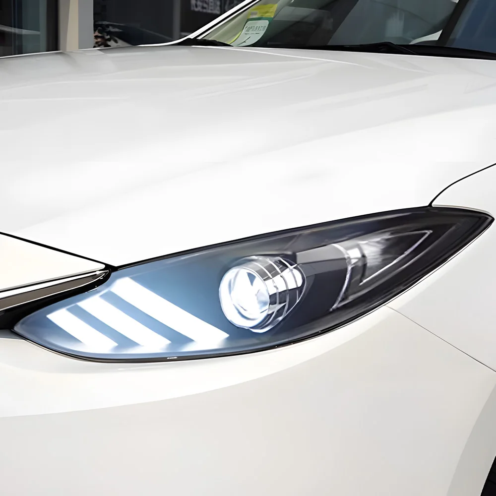 

Для Mazda 3 Axela 2014-2016 светодиодные автомобильные фары в сборе, обновление в стиле Mustang, линзы проектора, передние фары автомобиля, аксессуары