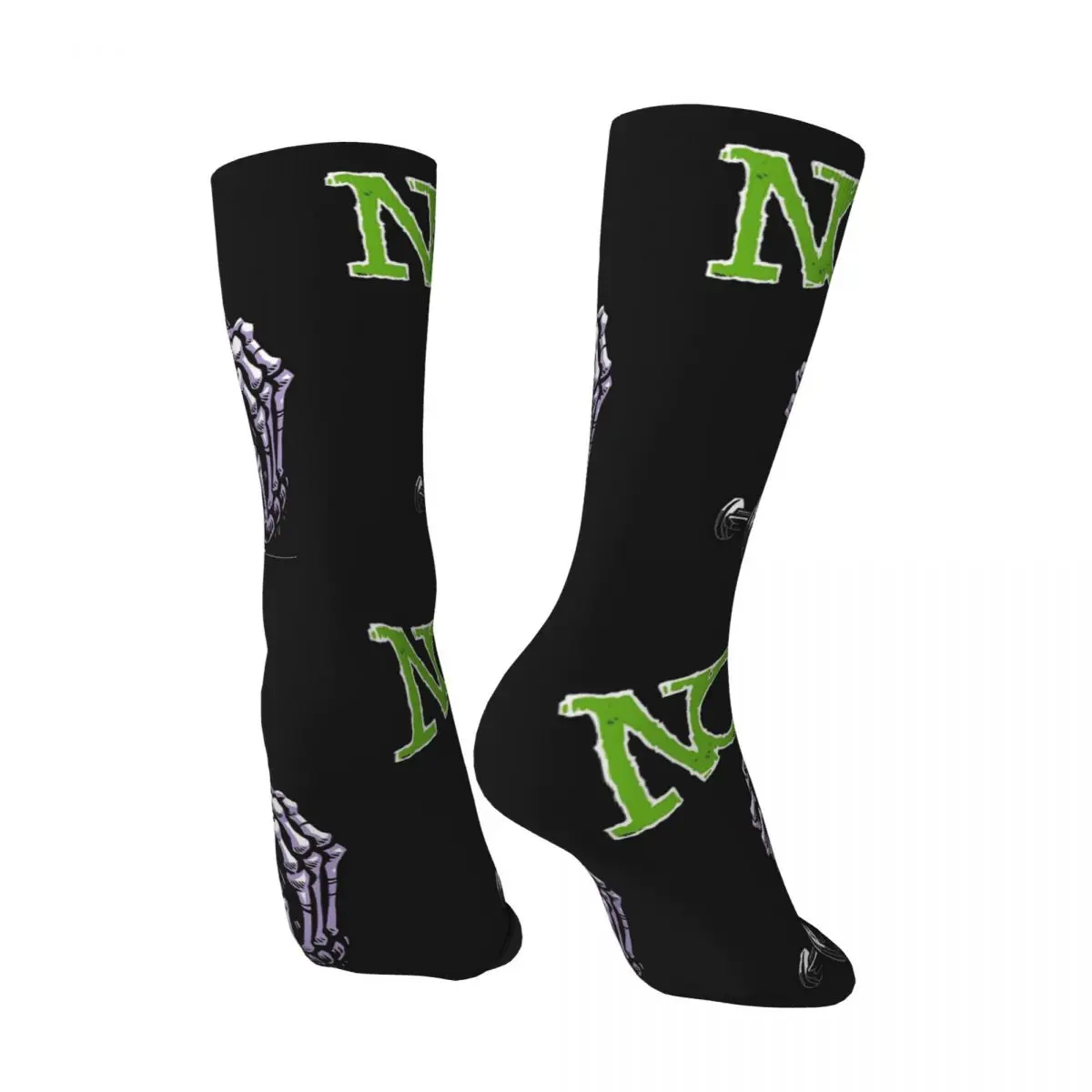 Calcetines de compresión para hombre y mujer, calcetín Unisex de estilo callejero n-nofx, sin costuras, estampado divertido y novedoso, estilo Hip Hop, Retro Pop Crazy