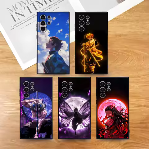 Demon S-Slayer Sanemi Phone Case for Samsung S series s21 s22 s23 s24 s25 FE Plus Ultra TPU Soft to Skin-friendly case