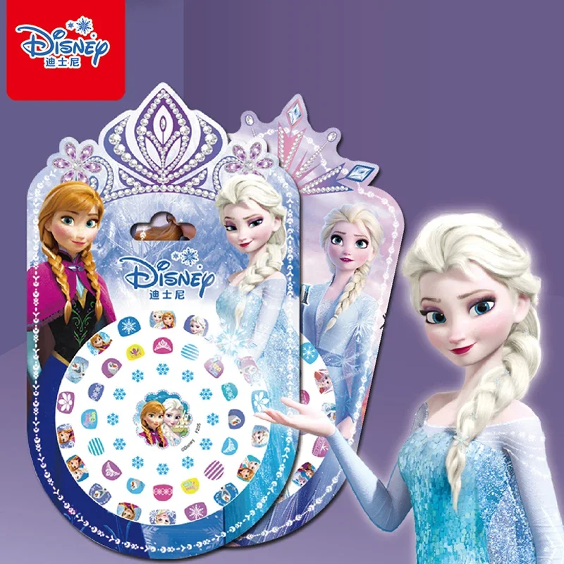 Disney Frozen Cartoon Toy Nail Stickers Princess Mickey Mouse Sofia Children Nail Stickers Elsa and Anna Disc Nail Stickers Toys