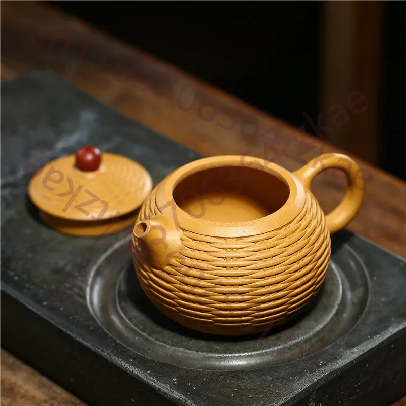 300ml Handmade Tea Pot Marked Real Yixing Zisha Duan Clay Kungfu Tea Pot Chinese
