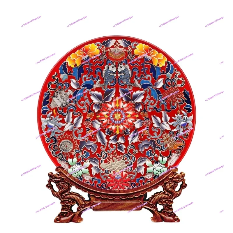 

Figure ornament exquisite commemorative plate creative gift set home decoration gift