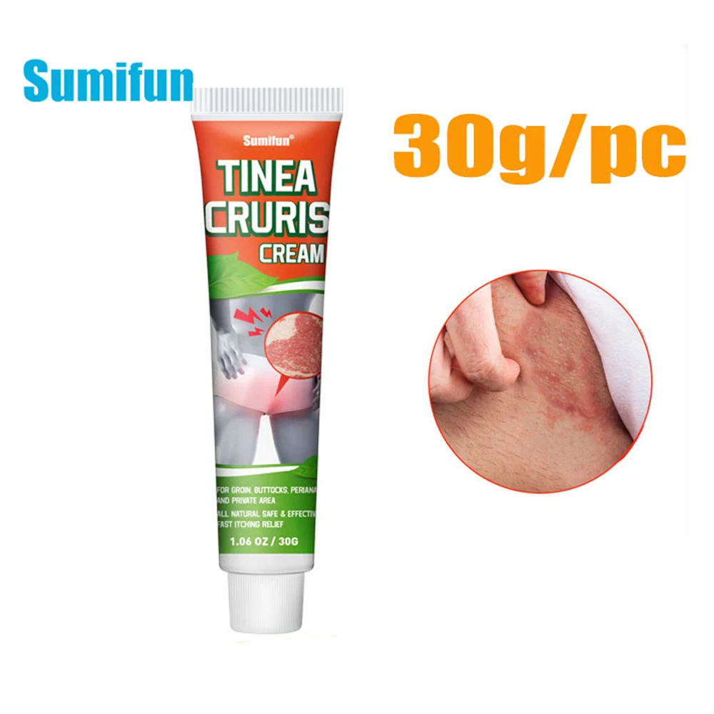 

Sumifun 30g Tinea Cruris Psoriasis Skin Medical Plaster Psoriasis Cream Treat Eczema Dermatitis Tinea Cruris Beriberi Ointment