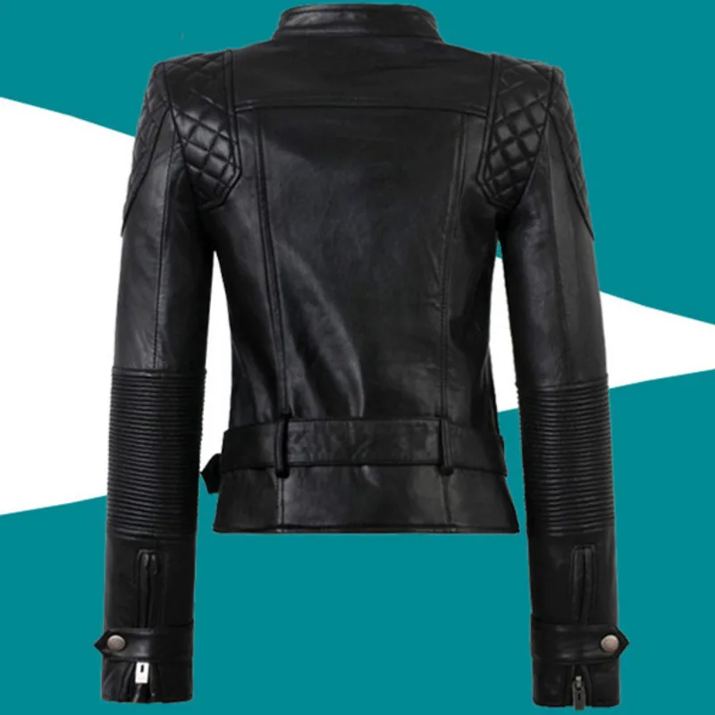 Neue Mode Schwarz Faux Leder Jacke Für Frauen PU Biker Motorrad Jacken Mäntel Damen Streetwear Y2k Outwear Größe XXXXL