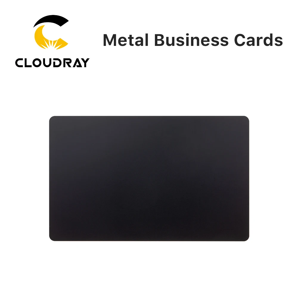 Imagem -04 - Cloudray Business Name Cards Folha de Metal Fosco Material de Teste para Máquina de Marcação a Laser 50 Pcs 100 Pcs por Lote