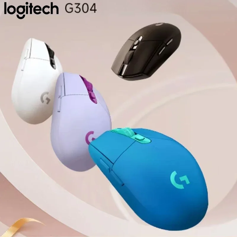 2025 ماوس الألعاب اللاسلكي Logitech G304 بطارية LIGHTSPEED HERO 250 ساعة 12000 ديسيبل متوحد الخواص 6 أزرار قابلة للبرمجة لـ CS2/LOL/PUBG