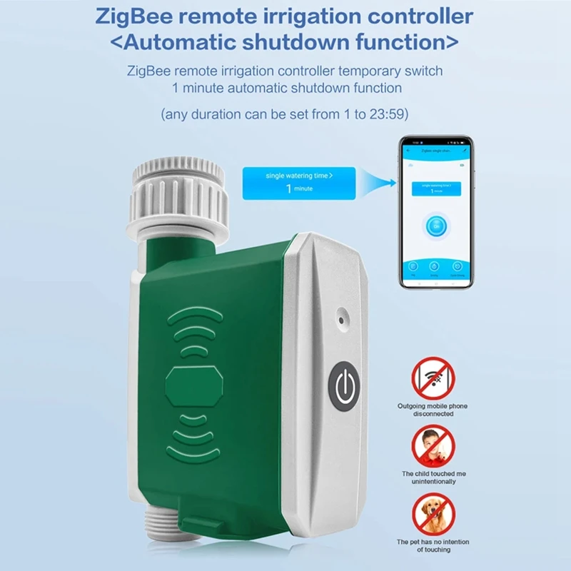 Tuya Zigbee Watering Timer Drip Irrigation Controller Automatic System Watering Timer For Alexa And Google