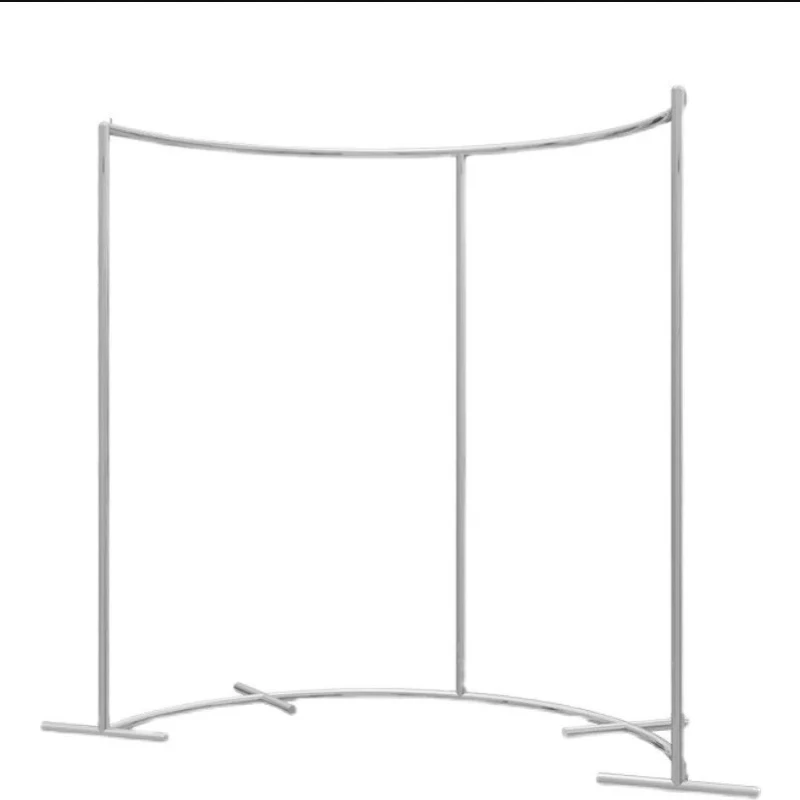 Arc Shaped Circular Display Rack Floor To Ceiling Height Creative For Children's Apparel Store Middle Shelf