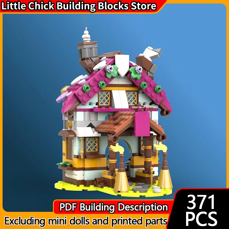 

Street View Model MOC Building Bricks Dreamling Gingerbread House Modular Technology Children Holiday Gifts Assemble Toys Suit