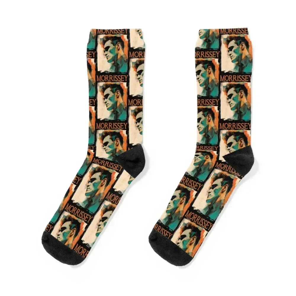 morrissey 80s 90s moz illustration art work Socks custom sports compression anti-slip Socks Man Women's