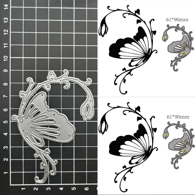 

Metal Cutting Dies Cut Mold Butterfly Flower Decoration Scrapbook Paper Craft Knife Mould Blade Punch Stencils