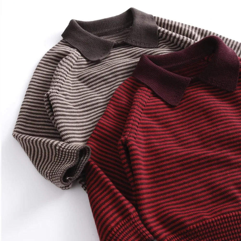 Striped Polo Sweater 3