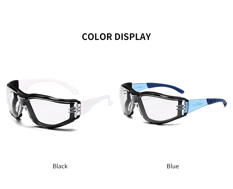 Schutzbrille, Brille, Sport, Augenschutz, weiche Schaumstoffdichtung, Schutzbrille für Schießen, Holzbearbeitung, Labor, Industrie, Outdoor-Sportarten – Detail 6
