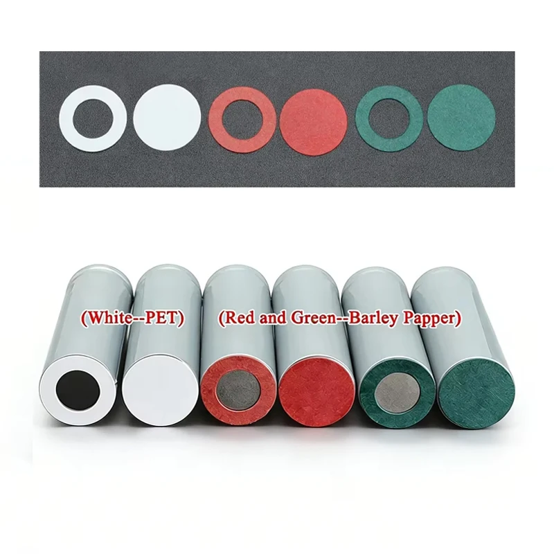 100~1000pcs 18650 21700 26650 Battery Insulated Gaskets Fish Paper Adhesive Pads Cell Insulation Sticker for Li-ion Batteries