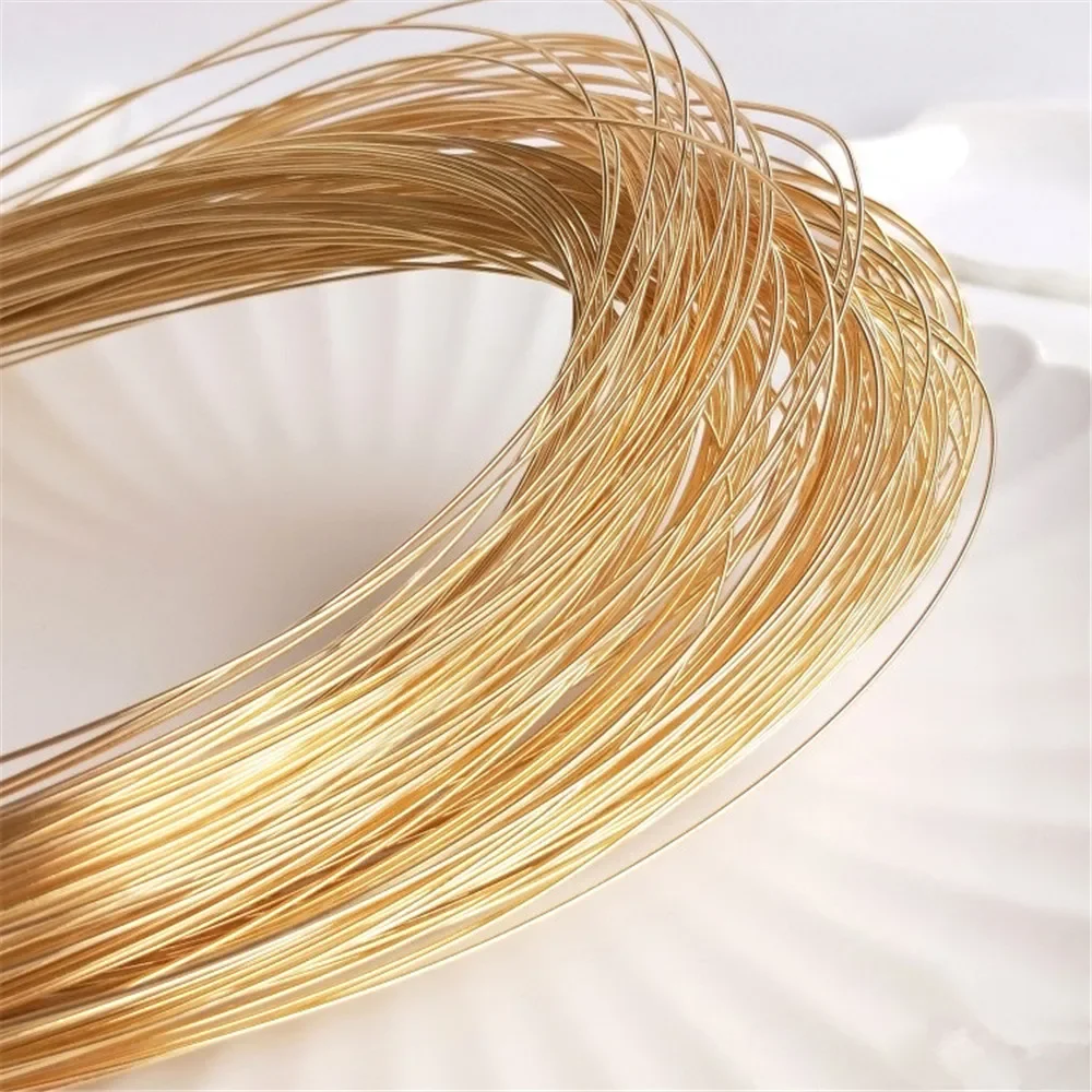 14K Gold Plated Semi-hard wire not peeling gold wire manual winding diy first jewelry material