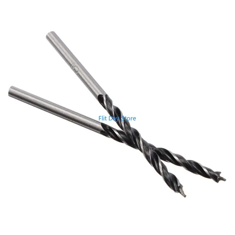 F92C 10Pieces Buncos broca 3 mm Conjunto para perfuração Bit Bit High Carbon Steel Twist Twist