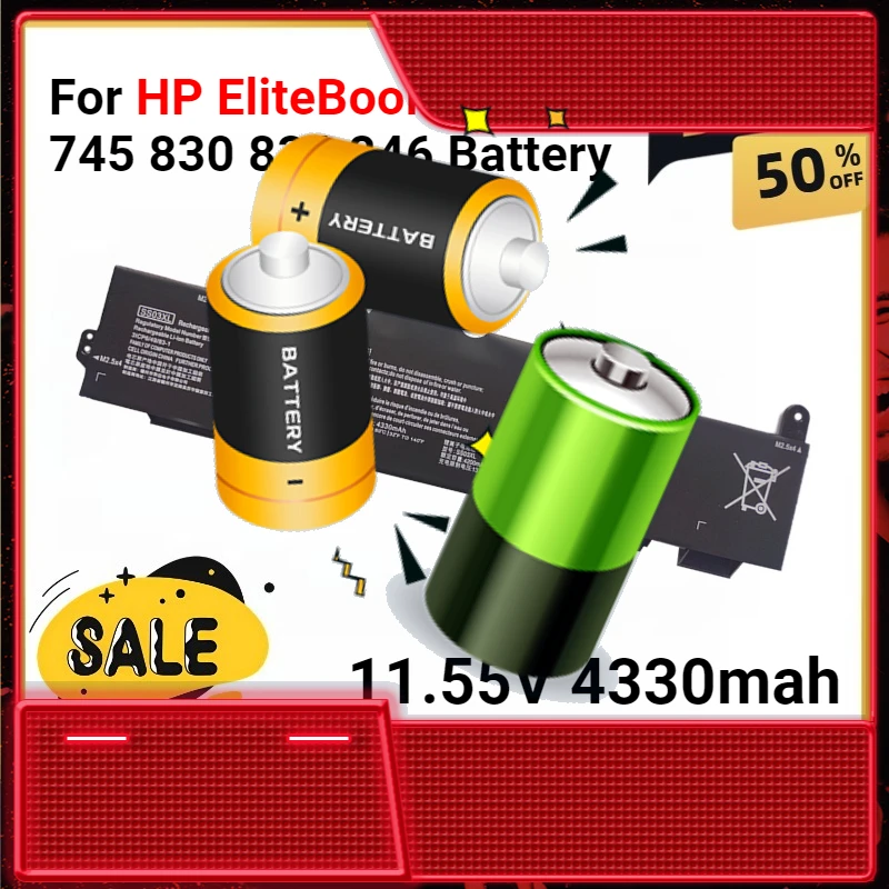 

SS03XL For HP EliteBook 730 735 745 830 836 846 Battery HSTNN-IB8C HSTNN-LB8G G5 735 745 830 840 G6 ZBook 14U G5 G6