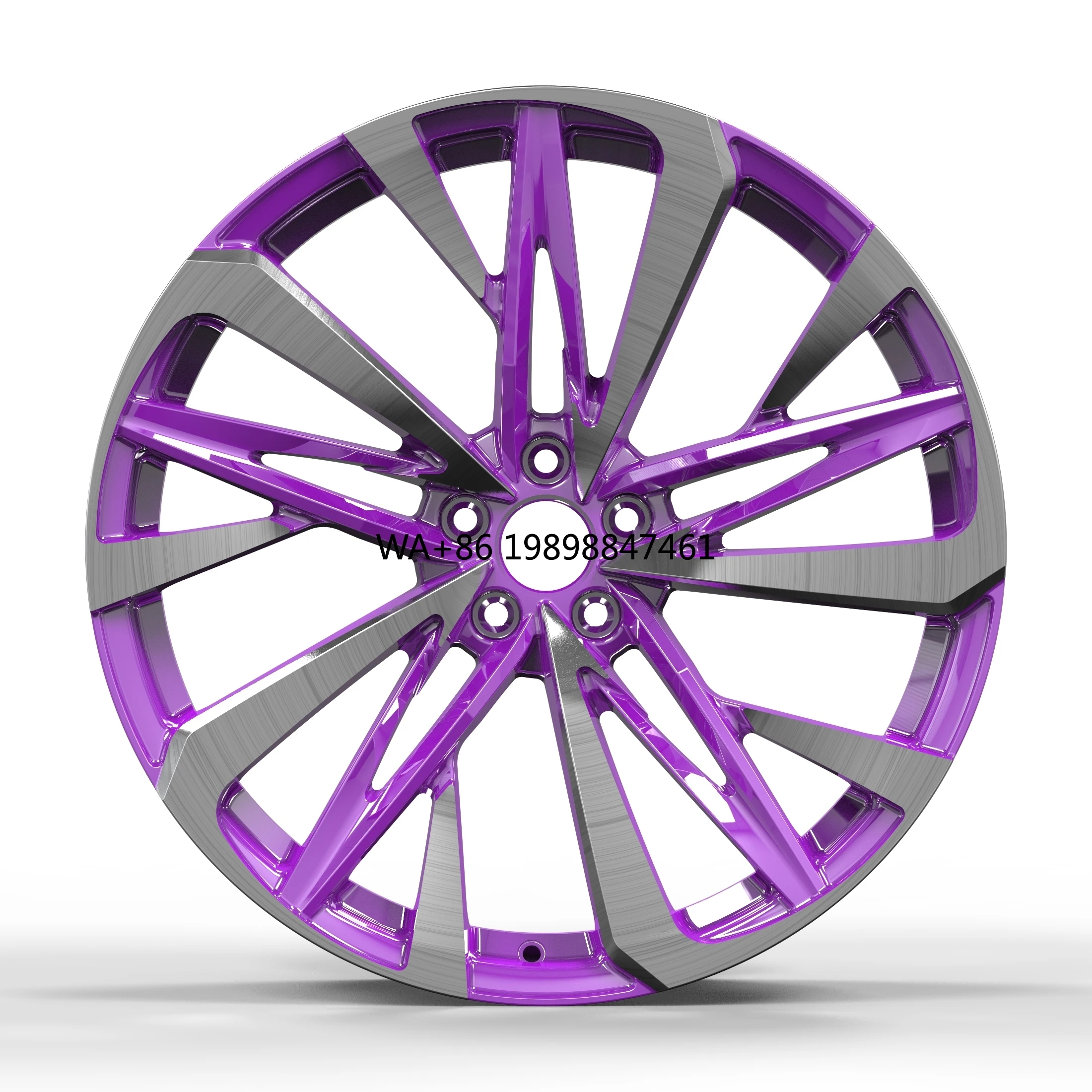 

New Custom Alloy Forged Purple Passenger Car Wheels 16-24 Inch 5x114.3 5x112 5x127 1-piece Rims for A4 B8 A6 370z F30 E90 E60
