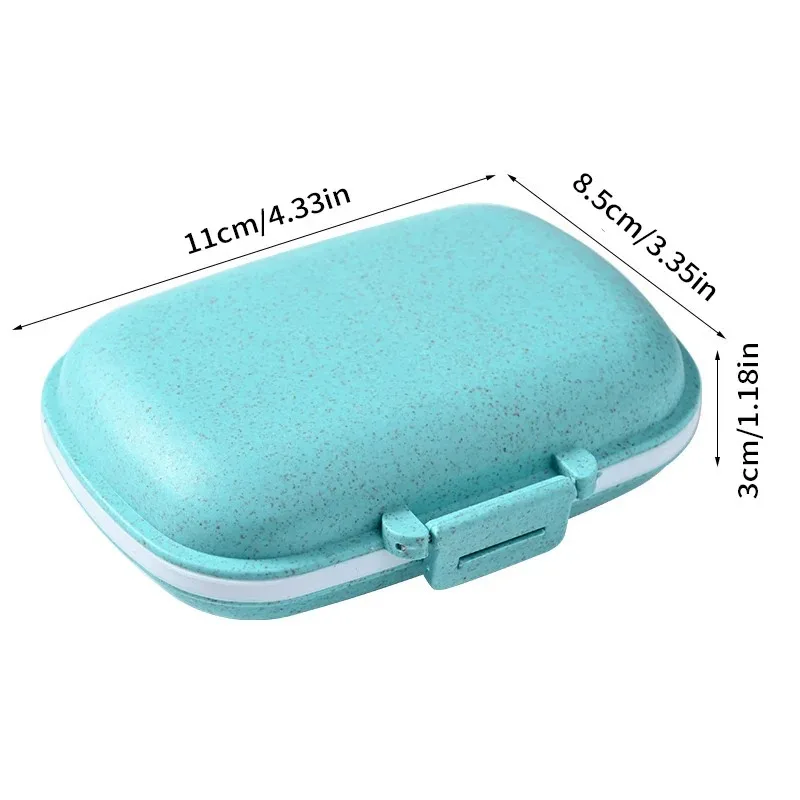 

8 Grids Mini Pill Case Plastic Travel Medicine Box Cute Small Tablet Pill Storage Organizer Box Holder Container Dispenser Case