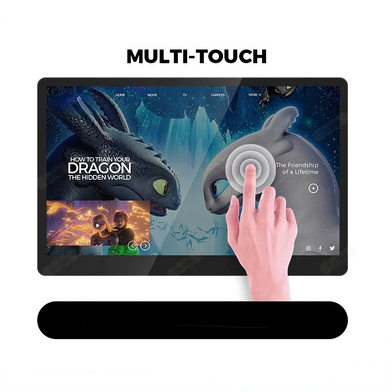 10/13/15/22/32/43/49/55 inch  tablet  wall mounted advertising display touch screen  industrial tablet