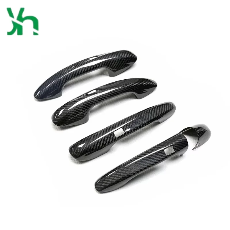 مقبض الباب غطاء جاف ألياف الكربون ل Merdeces-Benz W205 W222 W257 W213 W238 W177 W118 X247 الخارجي