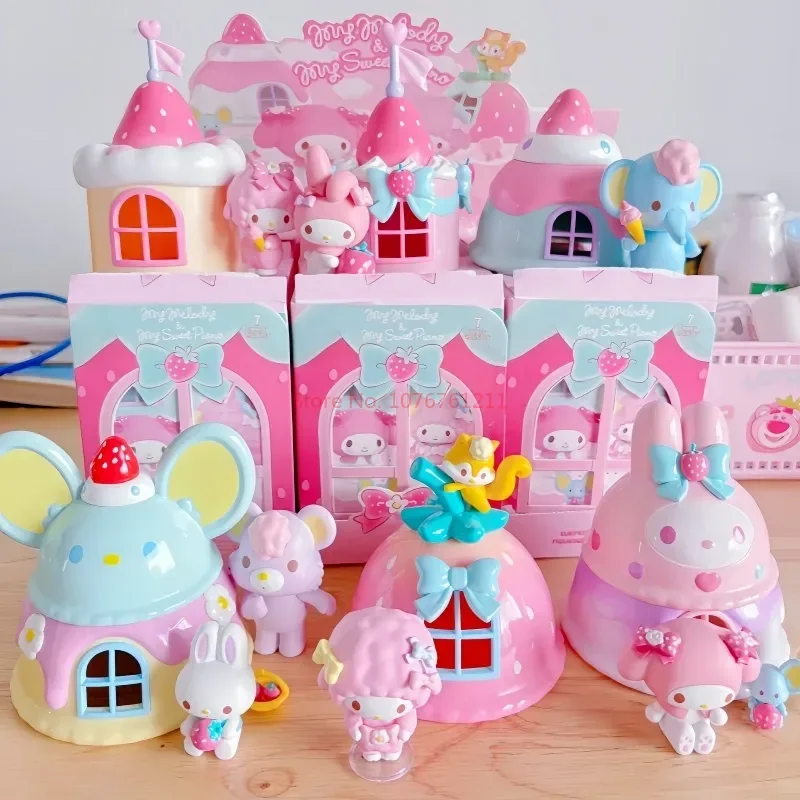 

Оригинальная Sanrio My Melody Amd мое сладкое пианино Play House Series кавайная Аниме Фигурка модель Украшение настольные игрушки подарок