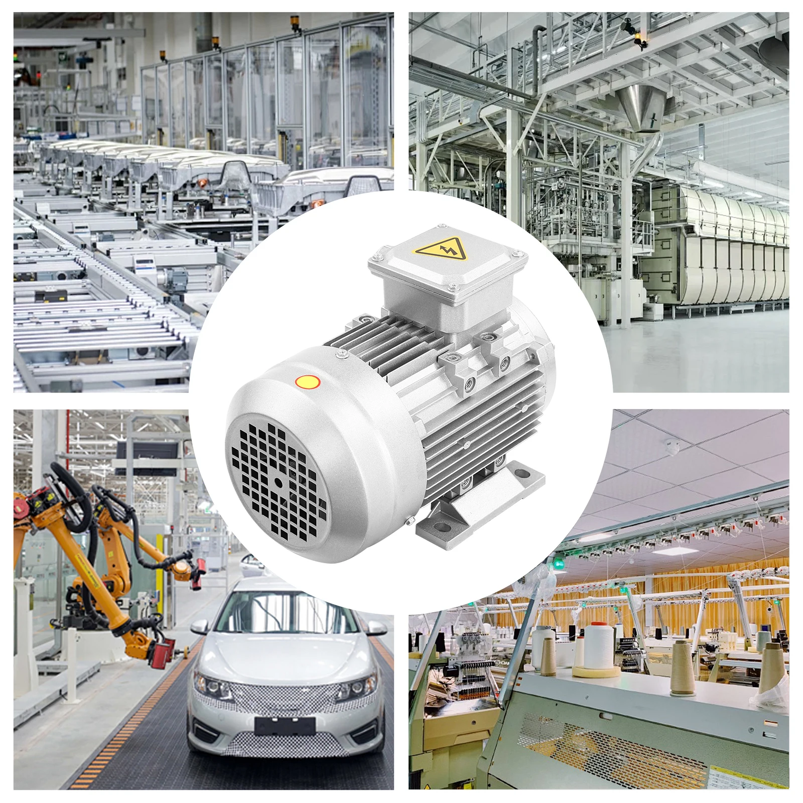 1.1KW 1400RPM محرك كهربائي 3 المرحلة 380 فولت الألومنيوم المحرك الصناعي 19 مللي متر رمح لمضخة الآلة