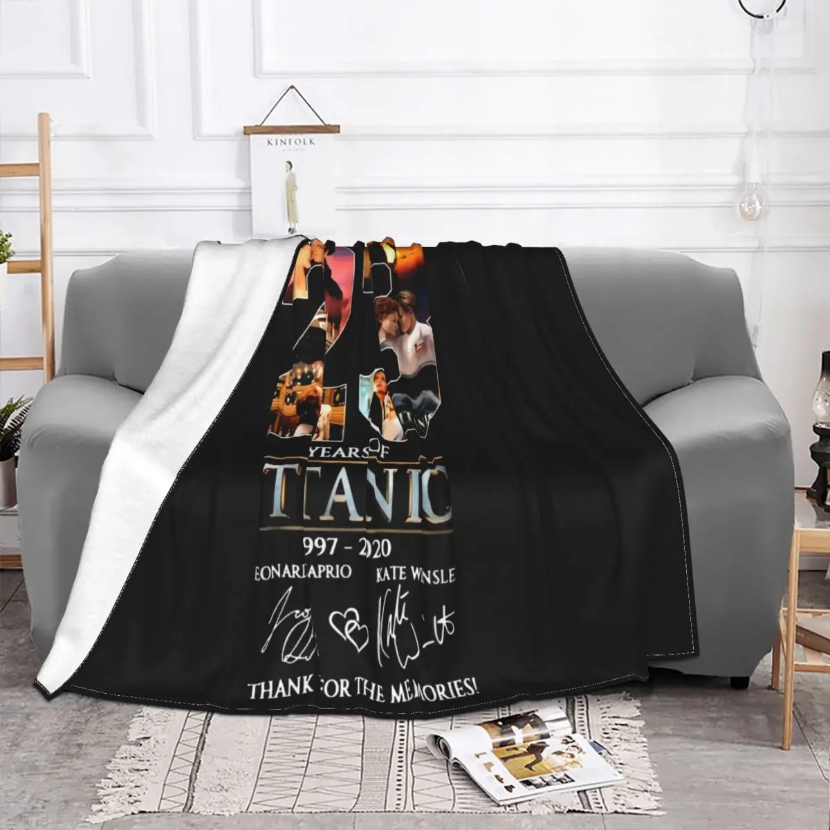 23 Year Of Titanic 1997 2020 Romantic Thank You For The Record Dj Child Brand Brand Throw Blanket