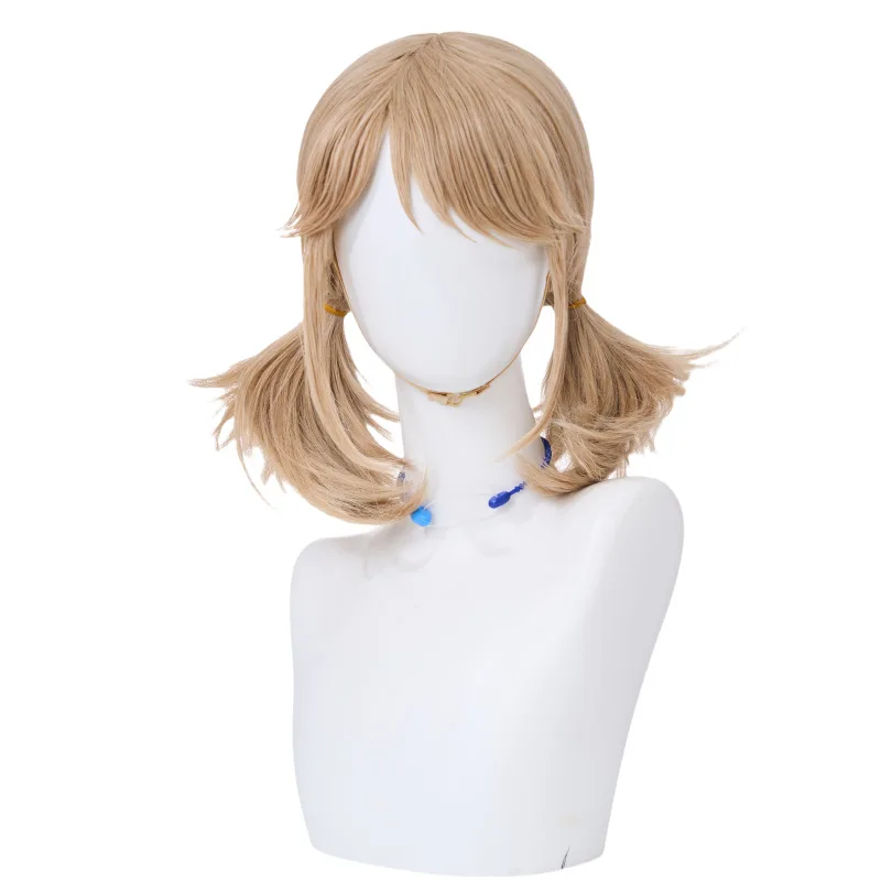 Identity v Gardener SanriocosWig Emma Woods Linen Brown Scalp Top Double Ponytail