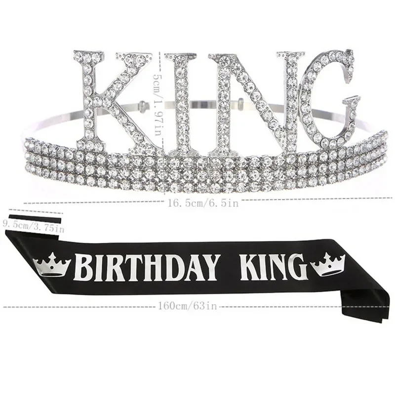 Schwarzgoldene Geburtstagskönigsschärpe für Männer, Jungen, alles Gute zum 16., 18., 20., 30., 40., 50. und 60. Geburtstag, Party-Dekorationszubehör, Geschenk – Detail 5
