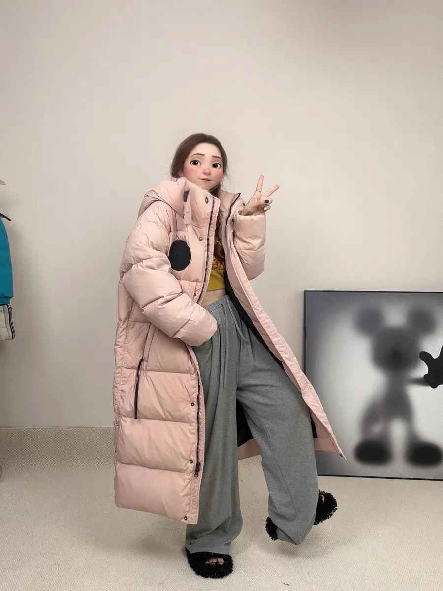 2024 New Winter Mid-length Korean-style High-end Advanced Niche Fashionable Warm Gentle Cotton-padded Jacket for Women