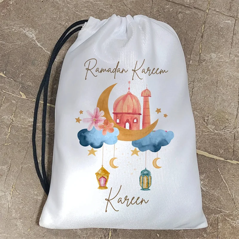 Personalised custom Ramadan Kareem bag eid Mubarak Muslim Islamic Eid Al-Fitr Decoration kid girl baby first 1st Ramadan gift