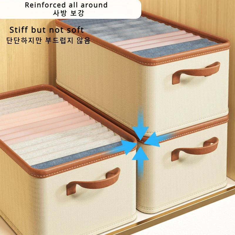 Household Clothing Storage Box Wardrobe Dustproof Storage Box Foldable Bedroom Clothing Storage Organizador