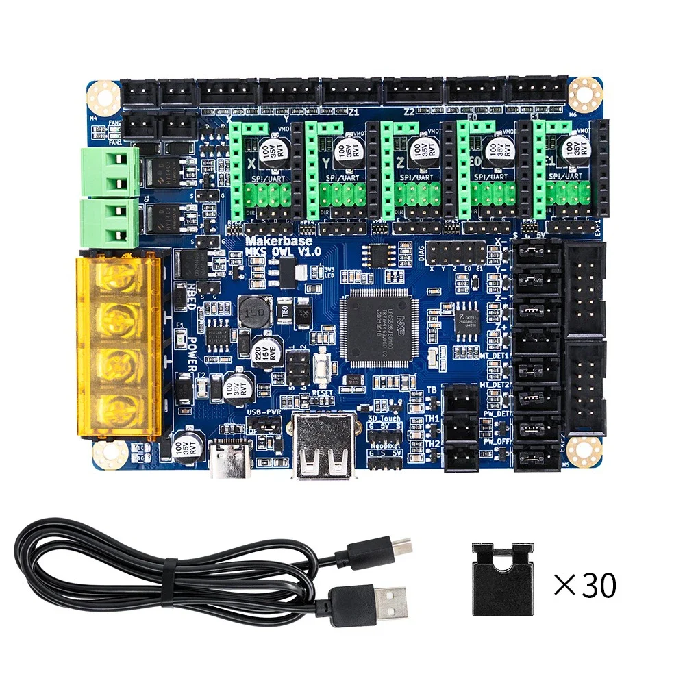 

3D Printer Control Board MKS OWL 32Bit 150Mhz LPC5528 Dual Print Head Motherboard 3D Printer Parts TS35 USB U DISK Print.