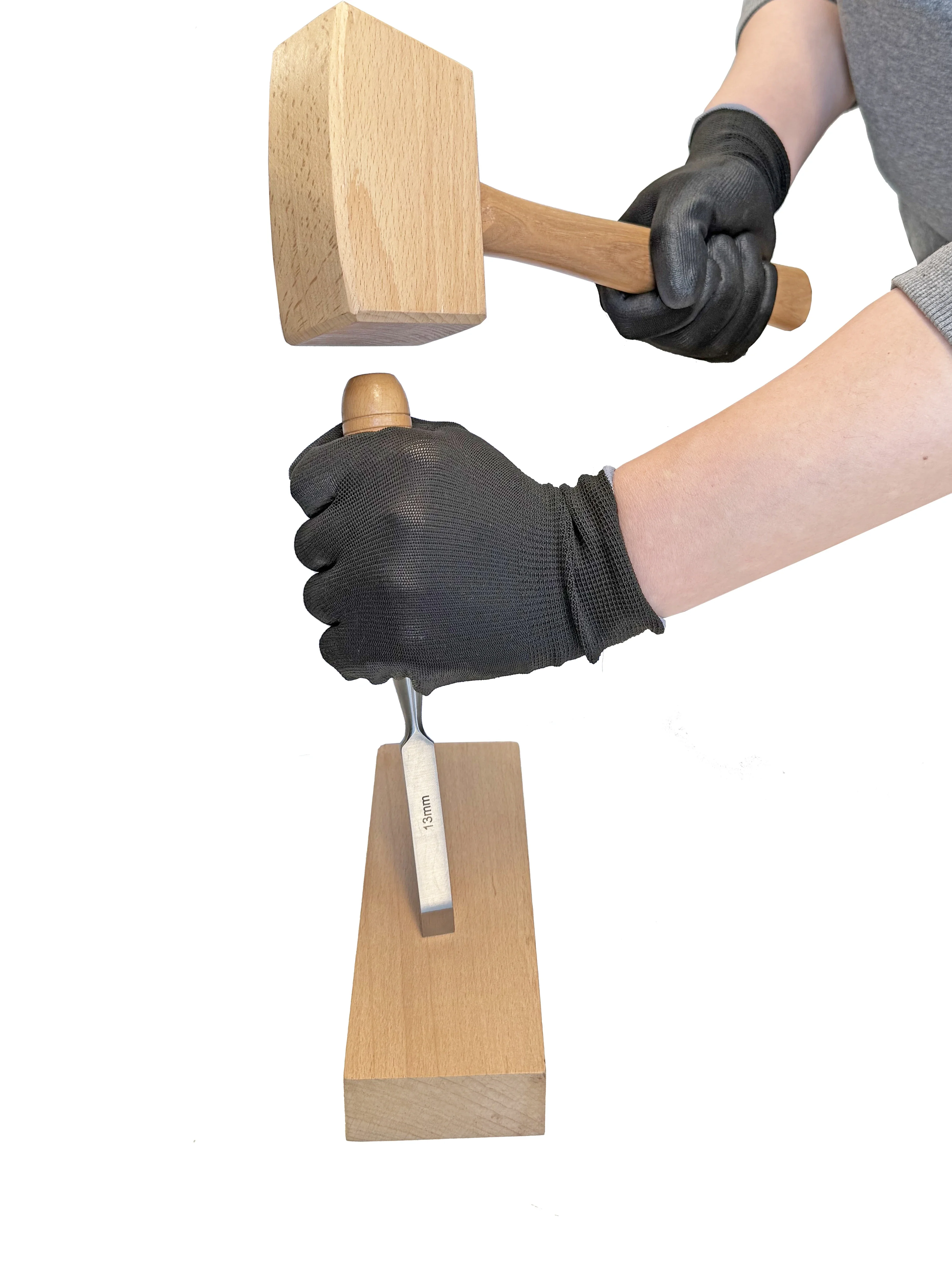 12pcs Wooden Handle High Carbon Steel Carving and Chiseling Set with Wooden Box