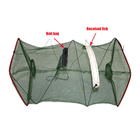 Trap Rectangular Crab Trap Crawfish Fishing Net Fishing Bait Trap Fishing Shrimp Net Trap Foldable Casting Net Fish Cage